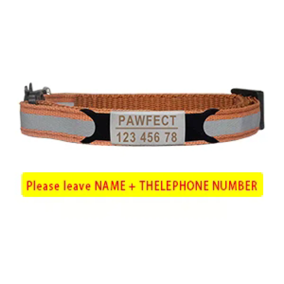 Meilleurs prix pour Collier de sécurité réfléchissant pour chat, réglable, personnalisé, identification gratuite, gravure, en nylon, pour chiots et chatons~00297