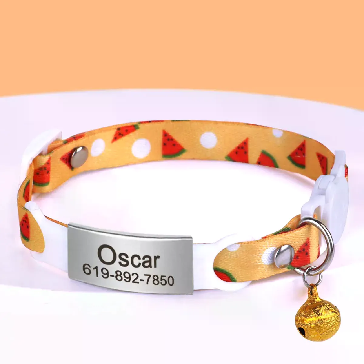 Comparer les prix de Collier pour chat personnalisé de 1 cm de largeur avec clochette Colliers pour chat à dégagement rapide Collier mignon à dégagement rapide Gravure gratuite pour chats chaton~01871