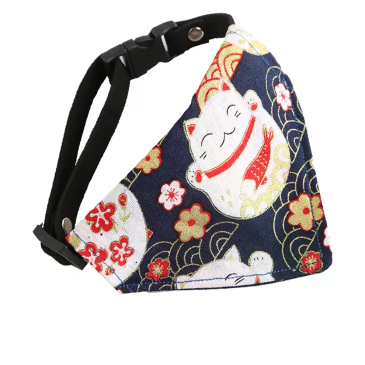 Collier réglable avec foulard pour chats et chiens, collier triangulaire avec foulard et coquillages pour chats et chats~00988