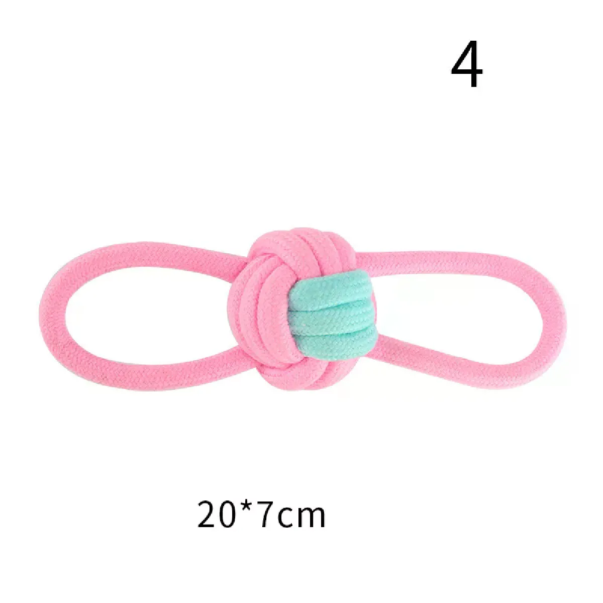 Comparer les prix de Jouet à mâcher interactif pour chien, corde en coton, balle à mâcher, outil de nettoyage des dents de chat, décompresse et mâche les chiots. Fournitures pour jouets pour chiens~03200