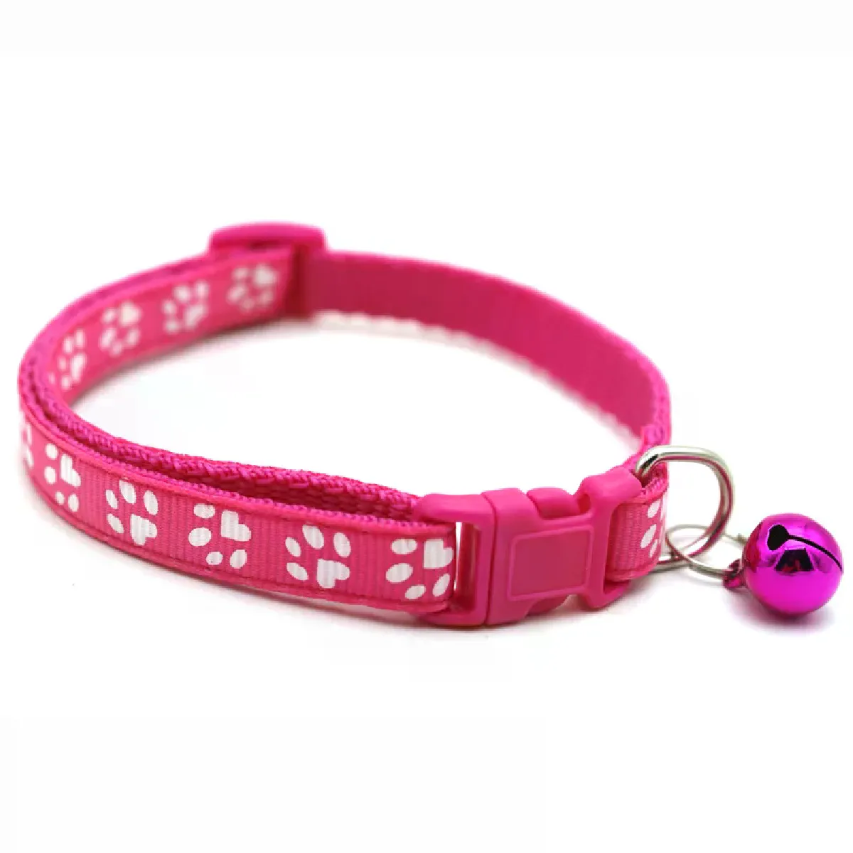Collier réglable multicolore pour animaux de compagnie avec boucle pour petits chiots et chats~01096