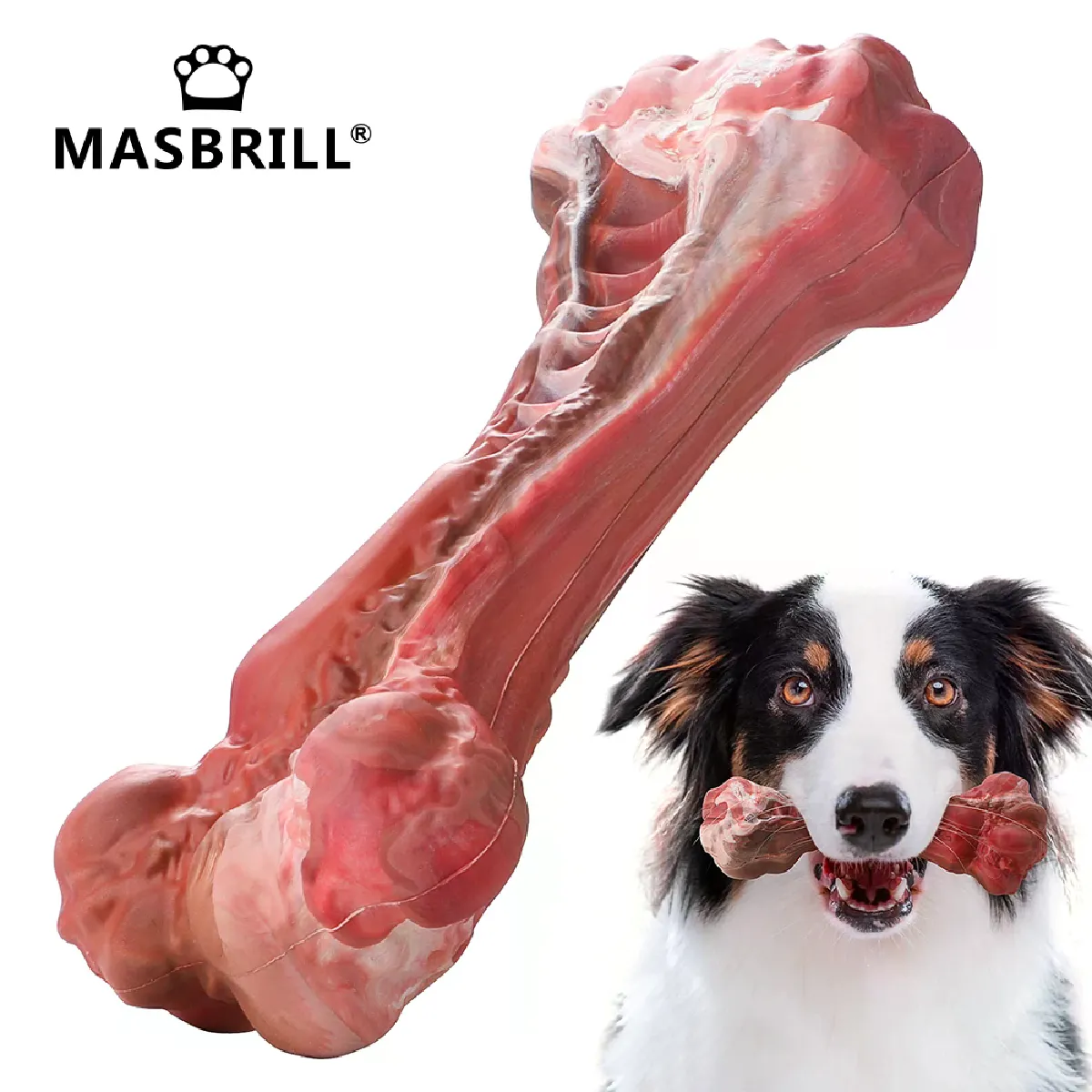 Meilleurs prix pour Jouet à mâcher pour chien, distributeur de friandises, brosse de nettoyage en caoutchouc durable, jouet pour chiot, accessoires à mâcher, accessoires pour chien~03136