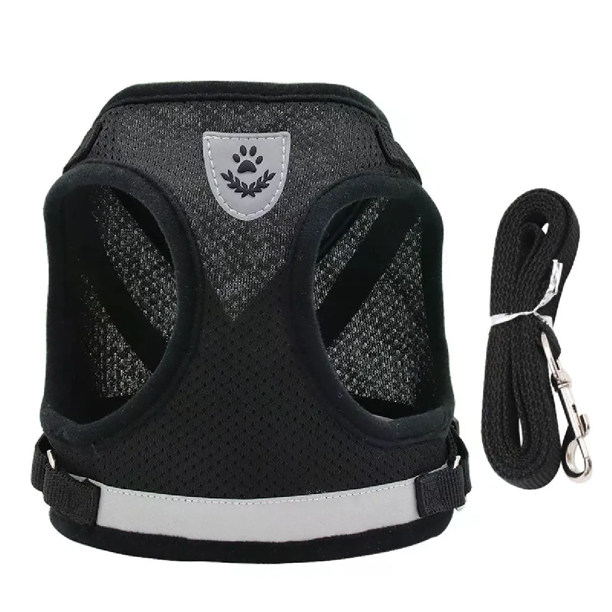 Meilleurs prix pour Harnais et laisse respirants pour chat et animal de compagnie, anti-fuite, collier pour chaton, petit chien, gilet de poitrine réfléchissant anti-traction, chihuahua~00870