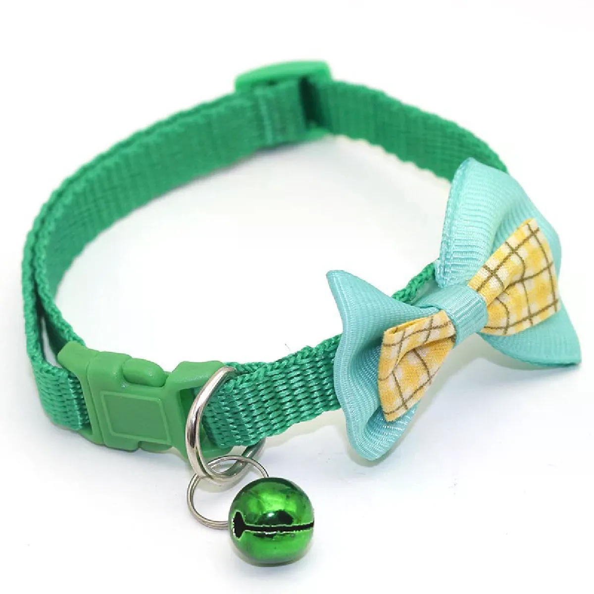 Collier réglable pour chien et chat, joli nœud papillon avec pendentif cloche, accessoire tendance pour vêtements et animaux de compagnie~01374