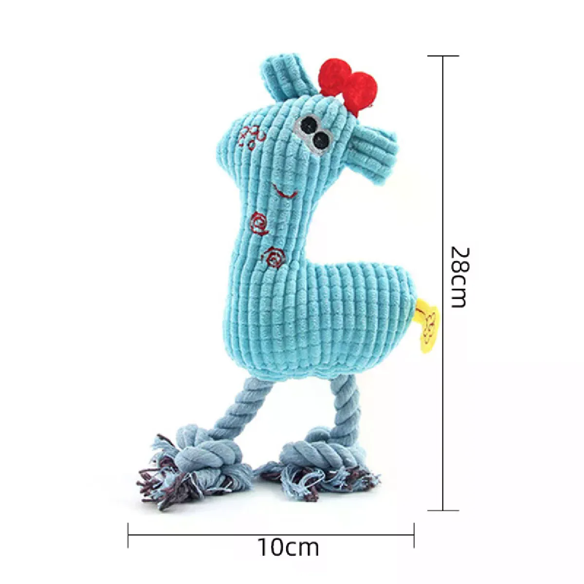 Comparer les prix de Peluche flamant rose mignonne pour petits et grands chiens, jouet couineur en corde de coton résistant aux morsures, accessoires amusants pour animaux de compagnie~03843
