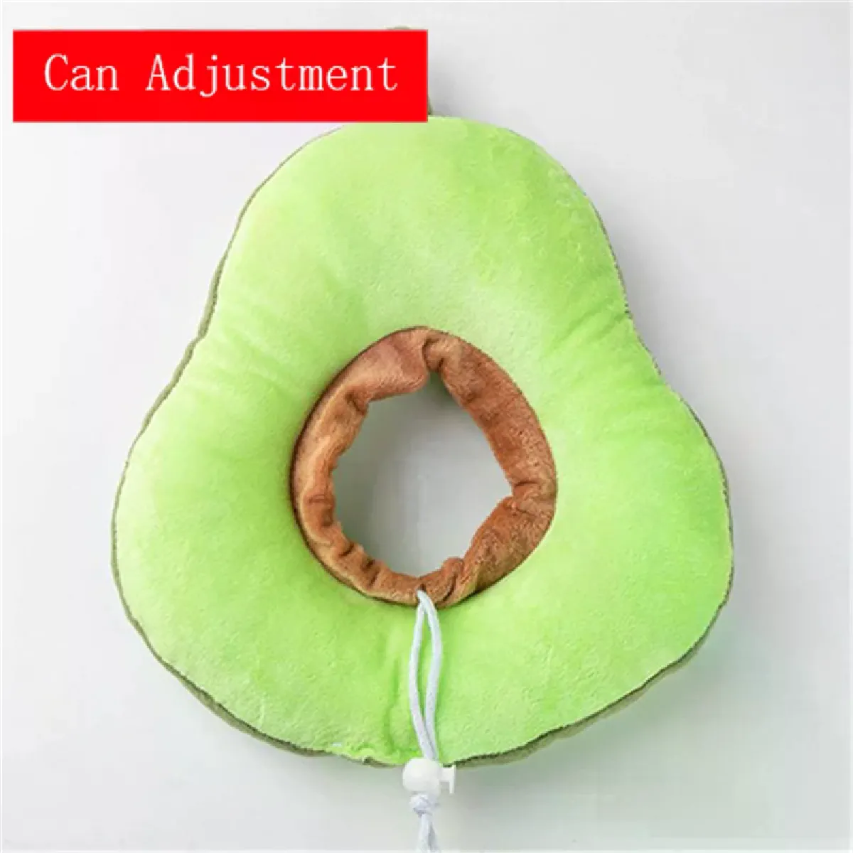 Collier élisabéthain en coton doux en forme d'avocat pour animaux de compagnie, réglable, pour chien et chat, pour la cicatrisation des plaies, pour prévenir les morsures, anneau d'étanchéité pour animaux de compagnie~01584