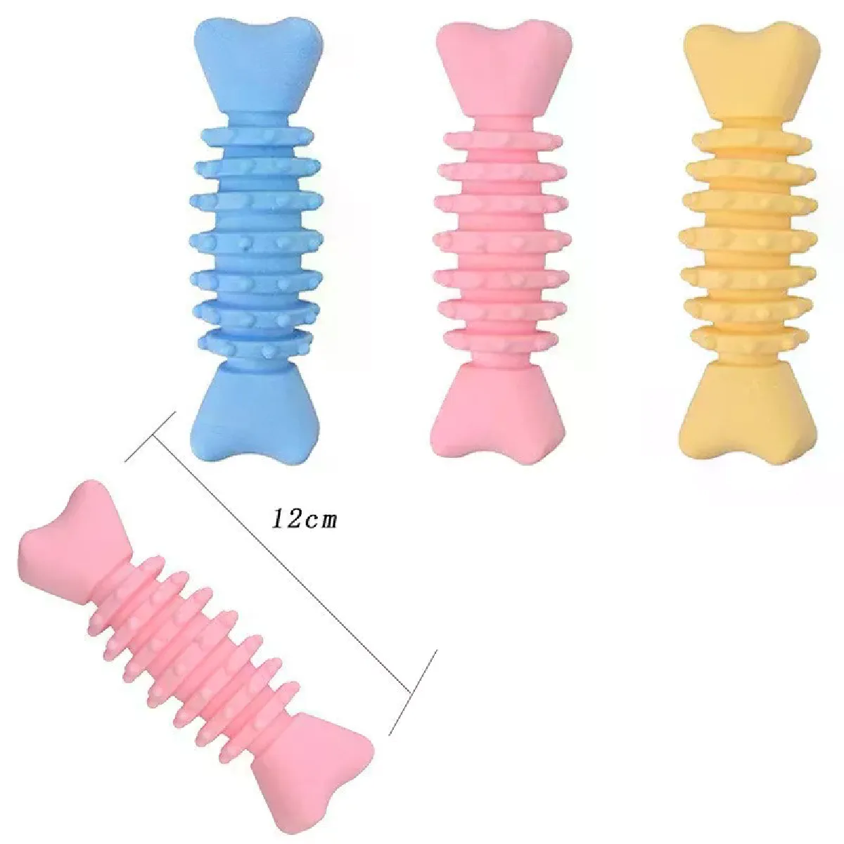 Comparer les prix de 1 jouet pour chien en TPR résistant aux morsures, à mâcher, bâton de nettoyage des dents molaires pour chiots, jouet interactif en forme d'ours en peluche, balle de dressage pour chiens, fournitures pour animaux de compagnie~02331