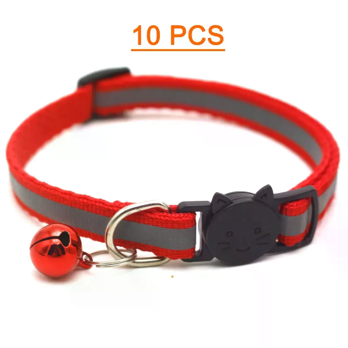 Comparer les prix de Lot de 10 colliers pour chat en gros avec clochette réglable pour chiot, chaton, livraison directe~00766