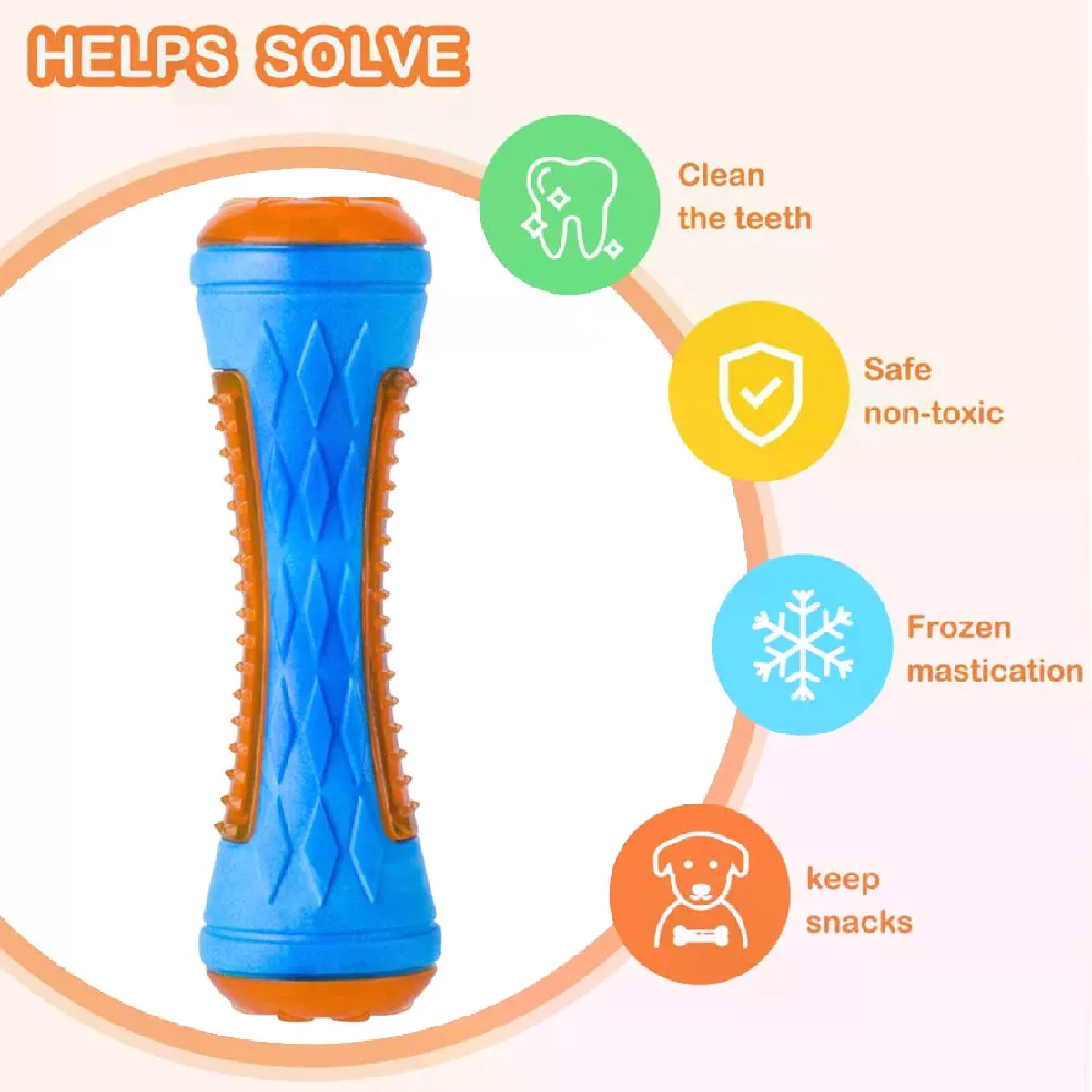 Comparer les prix de Jouets en caoutchouc pour chiens à mâcher, résistants aux morsures, jouets de jeu d'entraînement couineurs, jouets interactifs pour chiens, jouets pour chiens de grande taille, nettoyage des dents~02399