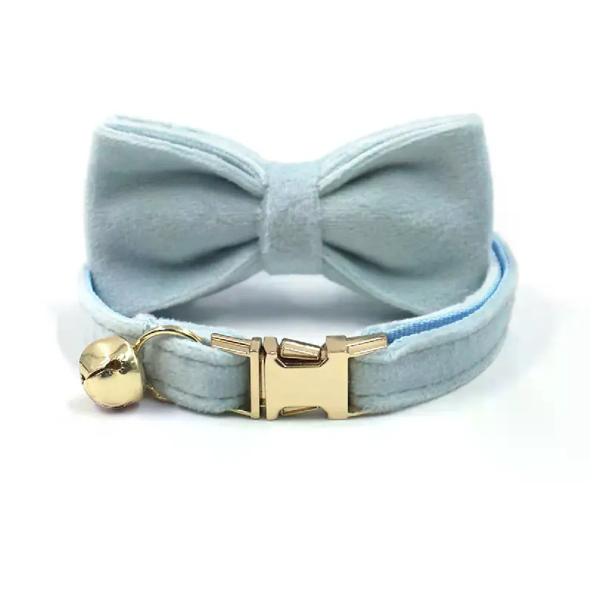 Collier personnalisé en velours pour chat, gravure d'identification, étiquette nominative, collier pour chat, chiot, chaton, nœud papillon avec cloche, collier personnalisé pour petit chien~01948