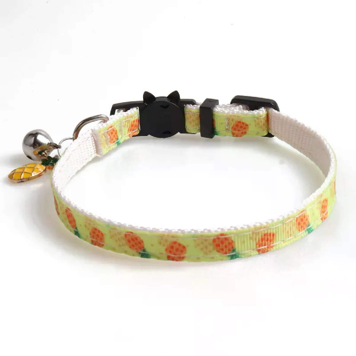 Meilleurs prix pour Colliers mignons pour chat avec pendentif lune et étoile, collier réglable pour chiot, chaton, motif fruits, colliers pour chats et lapins avec cloches~00881