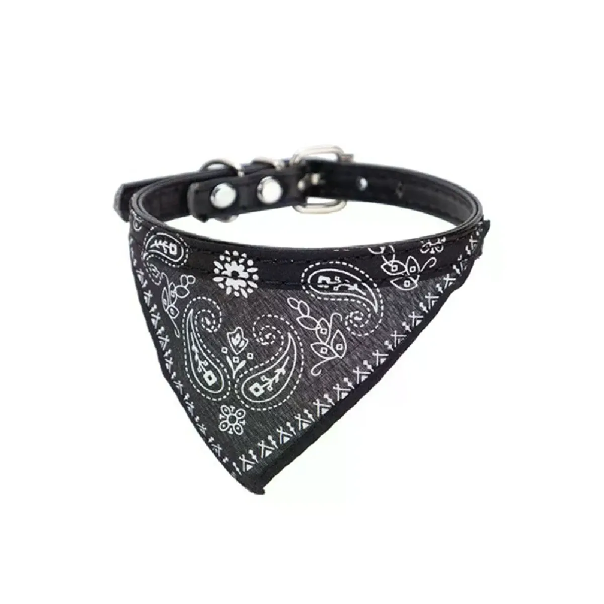 Comparer les prix de Écharpe réglable pour chiot et chat, bandana, collier pour petits chiens, chaton, bavoir, écharpe triangulaire en PU~00323