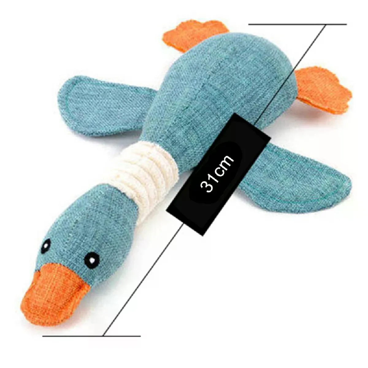 Meilleurs prix pour Poupée en forme de cochon/oie pour chien, jouet en peluche résistant aux morsures et au stress, idéal pour dormir~03077