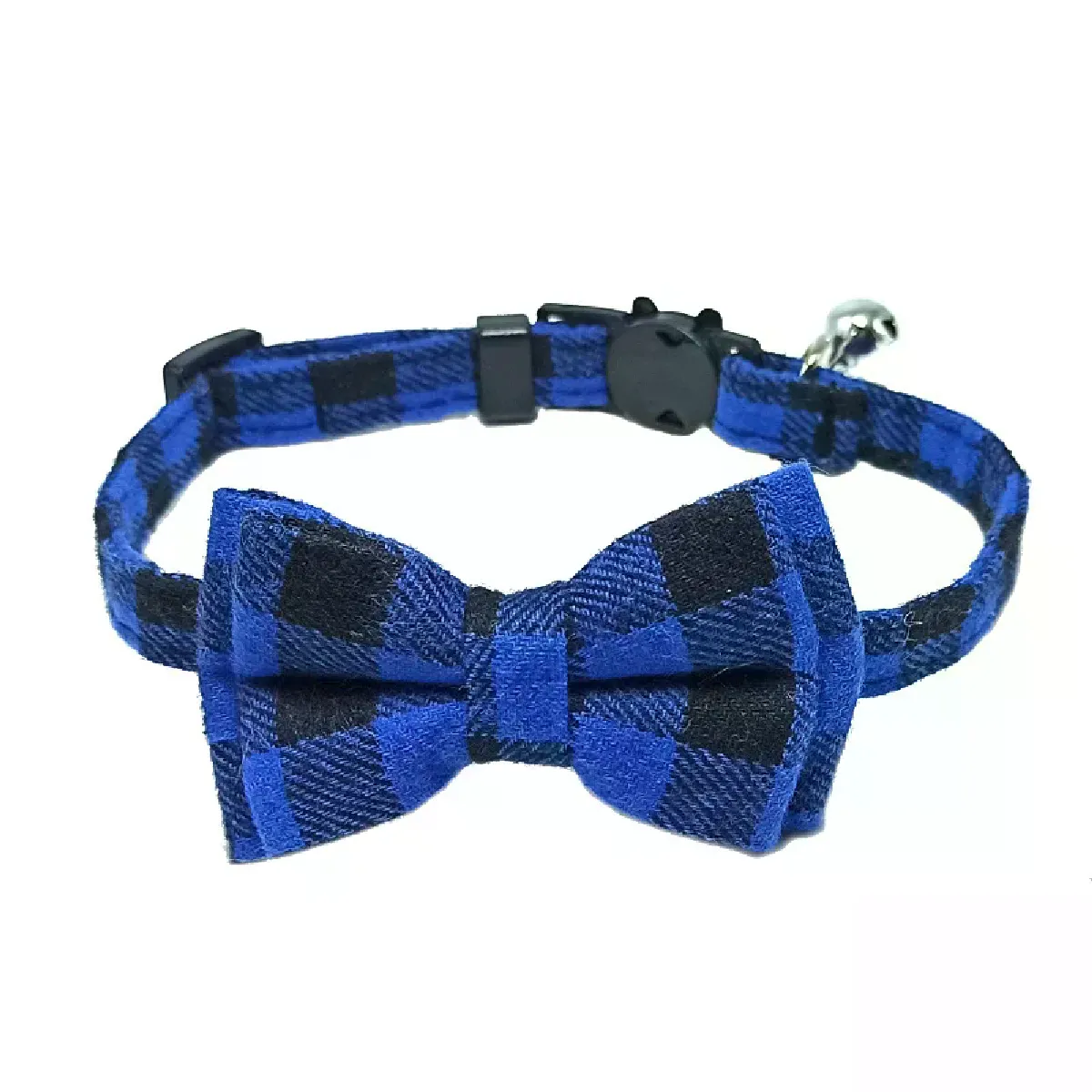 Collier pour chat Pet Breakaway nœud papillon et clochette mignon foulard de Noël rouge collier élastique réglable avec ceinture petite cloche pour chats~01631