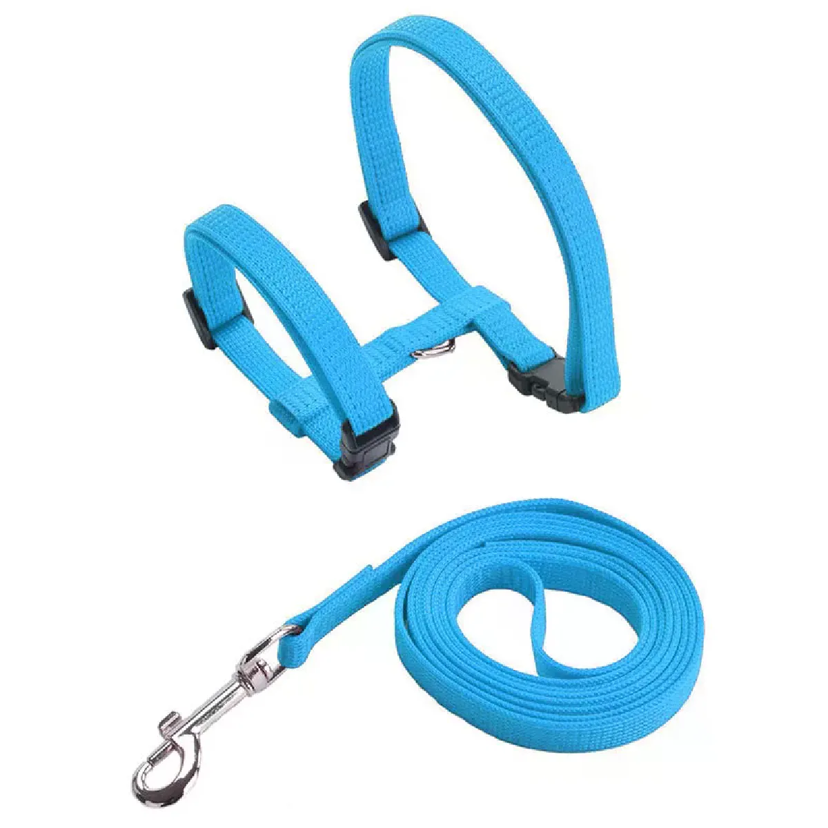 Meilleurs prix pour Harnais anti-fuite pour petit chien et chat avec laisse en forme de H, anti-étranglement, pour chiot et chaton, avec collier en nylon souple~00687