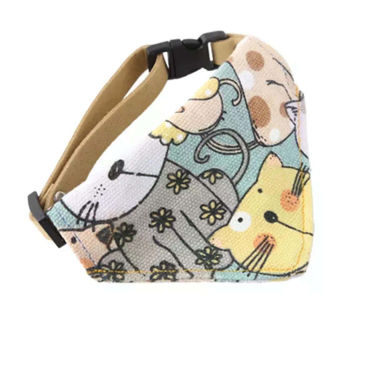 Collier réglable avec foulard pour chats et chiens, collier triangulaire avec foulard et coquillages pour chats et chats~00821