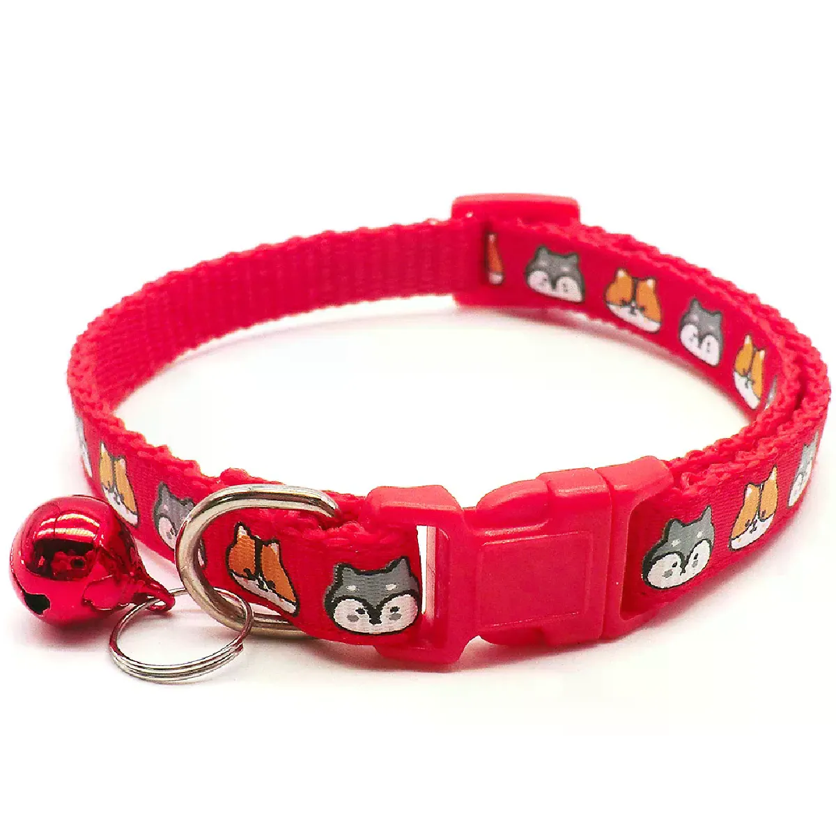 Comparer les prix de Collier pour chat en velours élastique cristal, cloche en forme de cœur, collier pour animal de compagnie, cloche souple, extensible, colliers pour chaton réglables~01086