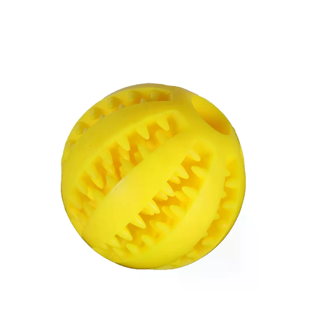 Meilleurs prix pour Jouets pour chiens en caoutchouc naturel, balle de nettoyage des dents avec friandises, balle interactive extra durable de 5 cm pour produits pour animaux de compagnie~03461