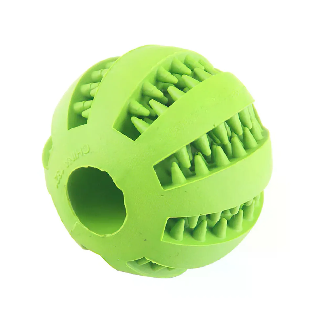 Meilleurs prix pour Balle en caoutchouc pour chien, jouet interactif, nettoyage des dents, élasticité, 7 cm/5 cm~03455