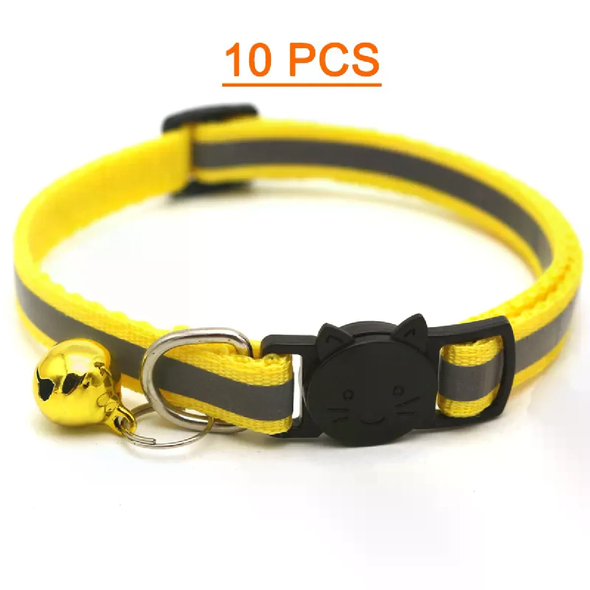 Comparer les prix de Lot de 10 colliers pour chat en gros avec clochette réglable pour chiot, chaton, livraison directe~00767