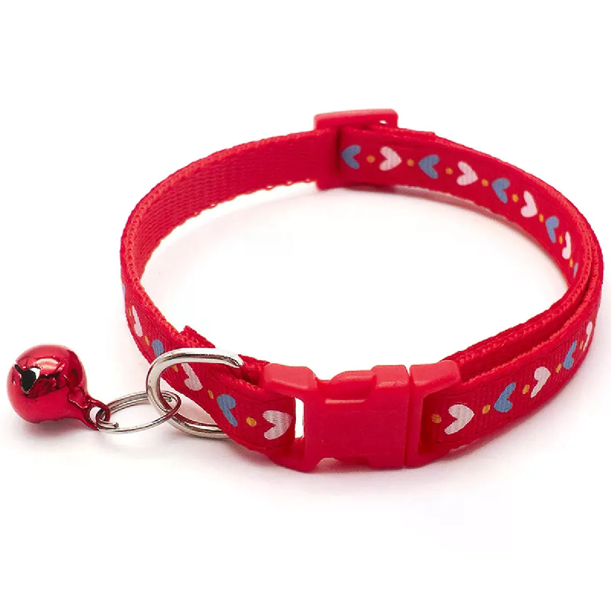 Meilleurs prix pour Collier pour chat, imprimé dessin animé coloré, collier pour chiot avec cloches, collier réglable en nylon avec boucle, accessoires pour animaux de compagnie~01519