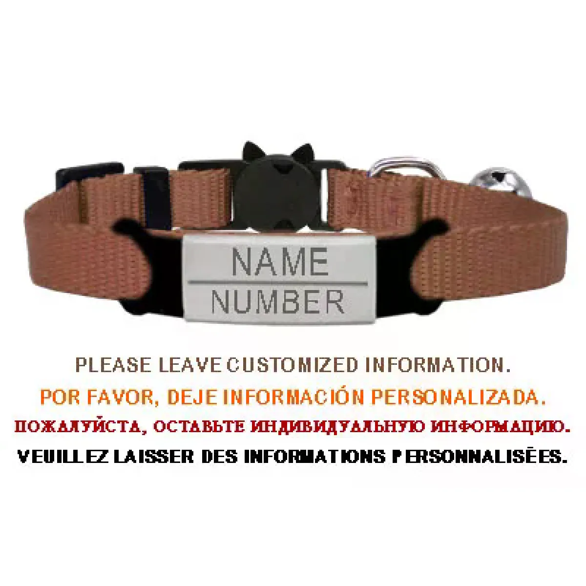 Comparer les prix de Collier de chat personnalisé avec gravure de clochette et sécurité détachable pour petits chiens, en nylon, réglable pour chiots et chatons~00102