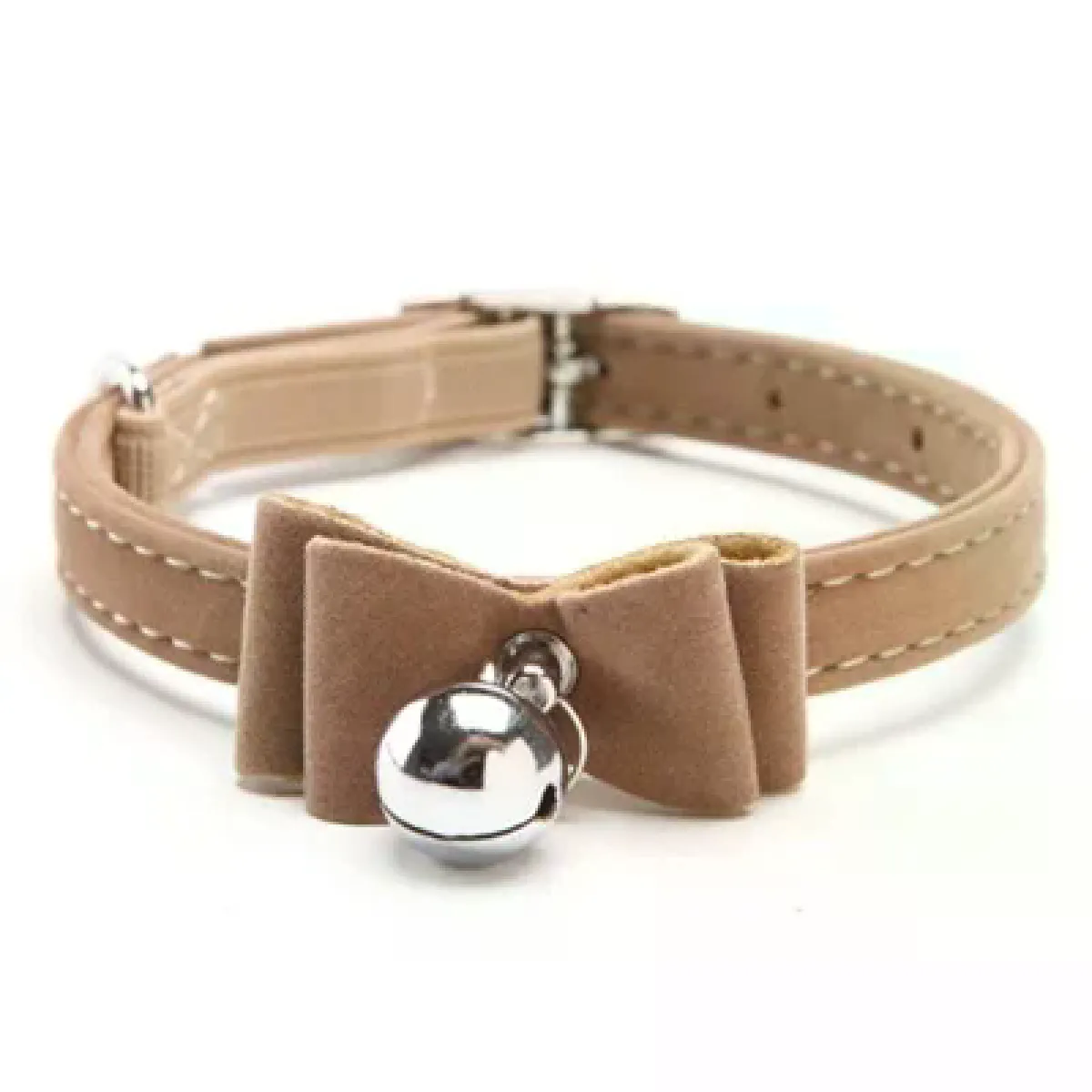 Meilleurs prix pour Collier mignon pour chaton, petit chiot, collier pour chat, nœud en velours, collier avec clochette pour chiens, chats, chihuahua, yorkshire~01199