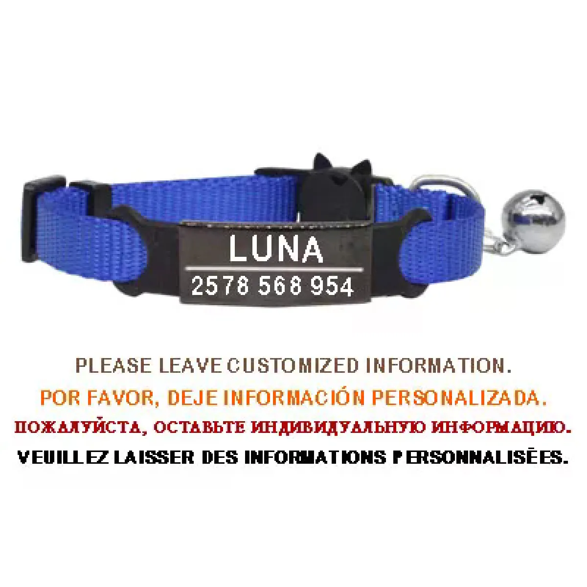 Meilleurs prix pour Collier de chat personnalisé avec gravure de clochette et sécurité détachable pour petits chiens, en nylon, réglable pour chiots et chatons~00114
