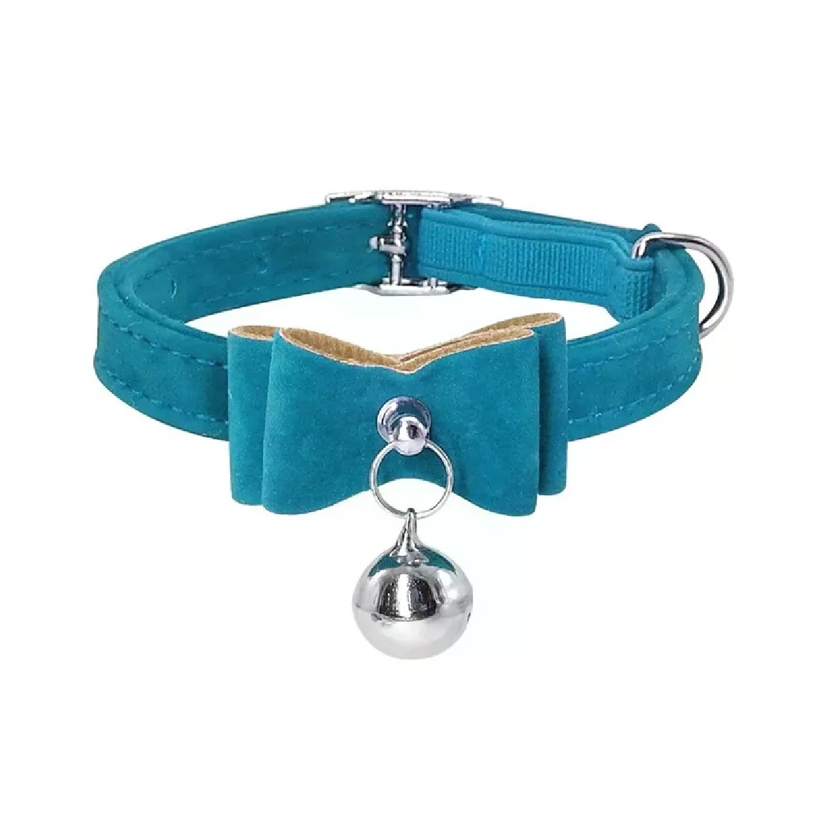 Collier mignon pour chaton, petit chiot, collier pour chat, nœud en velours, collier avec clochette pour chiens, chats, chihuahua, yorkshire~01192