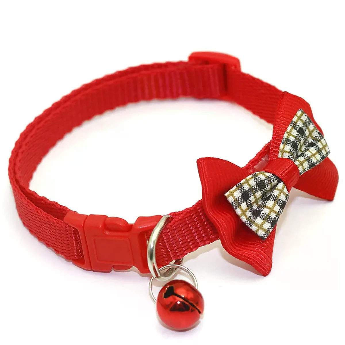 Collier réglable pour chien et chat, joli nœud papillon avec pendentif cloche, accessoire tendance pour vêtements et animaux de compagnie~00852