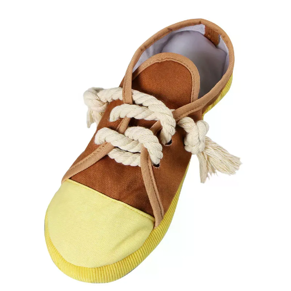 Comparer les prix de Jouets à mâcher pour chien, pantoufles en corde de coton, jouets pour animaux de compagnie, nettoyage des dents, résistant aux morsures, jouet à mâcher pour chiot, accessoires pour chien~02035