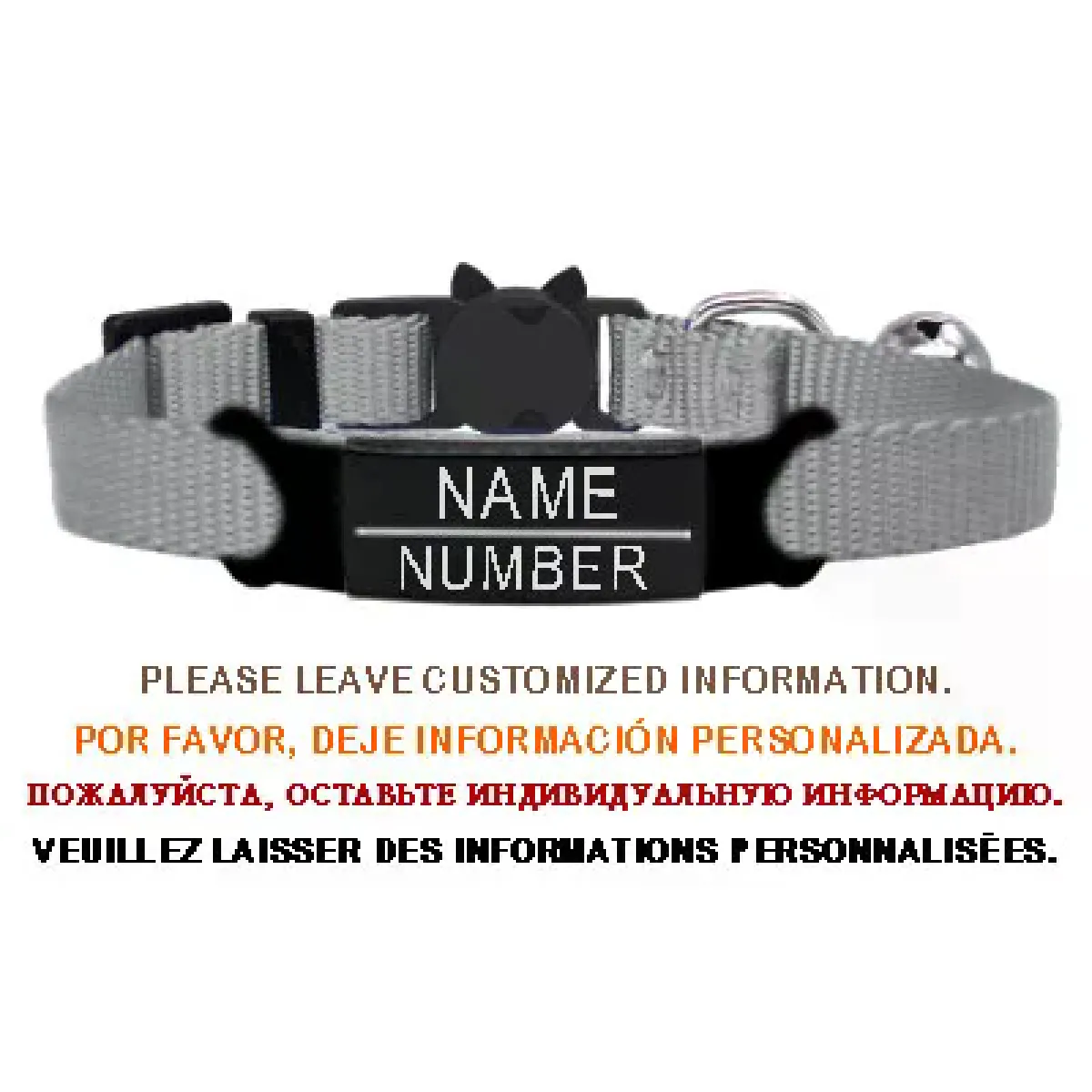 Meilleurs prix pour Collier de chat personnalisé avec gravure de clochette et sécurité détachable pour petits chiens, en nylon, réglable pour chiots et chatons~00106