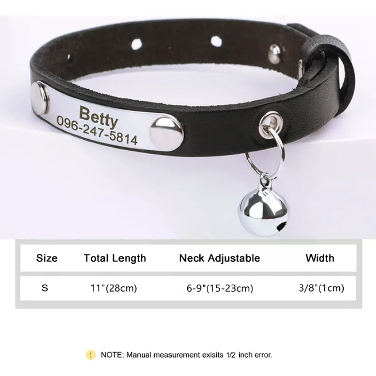 Comparer les prix de Collier personnalisé en cuir pour chat/chien Bling Nom personnalisé ID Chaton Collier pour chien Colliers Accessoires pour animaux de compagnie pour chats pour petits chiens Yorkie~00716