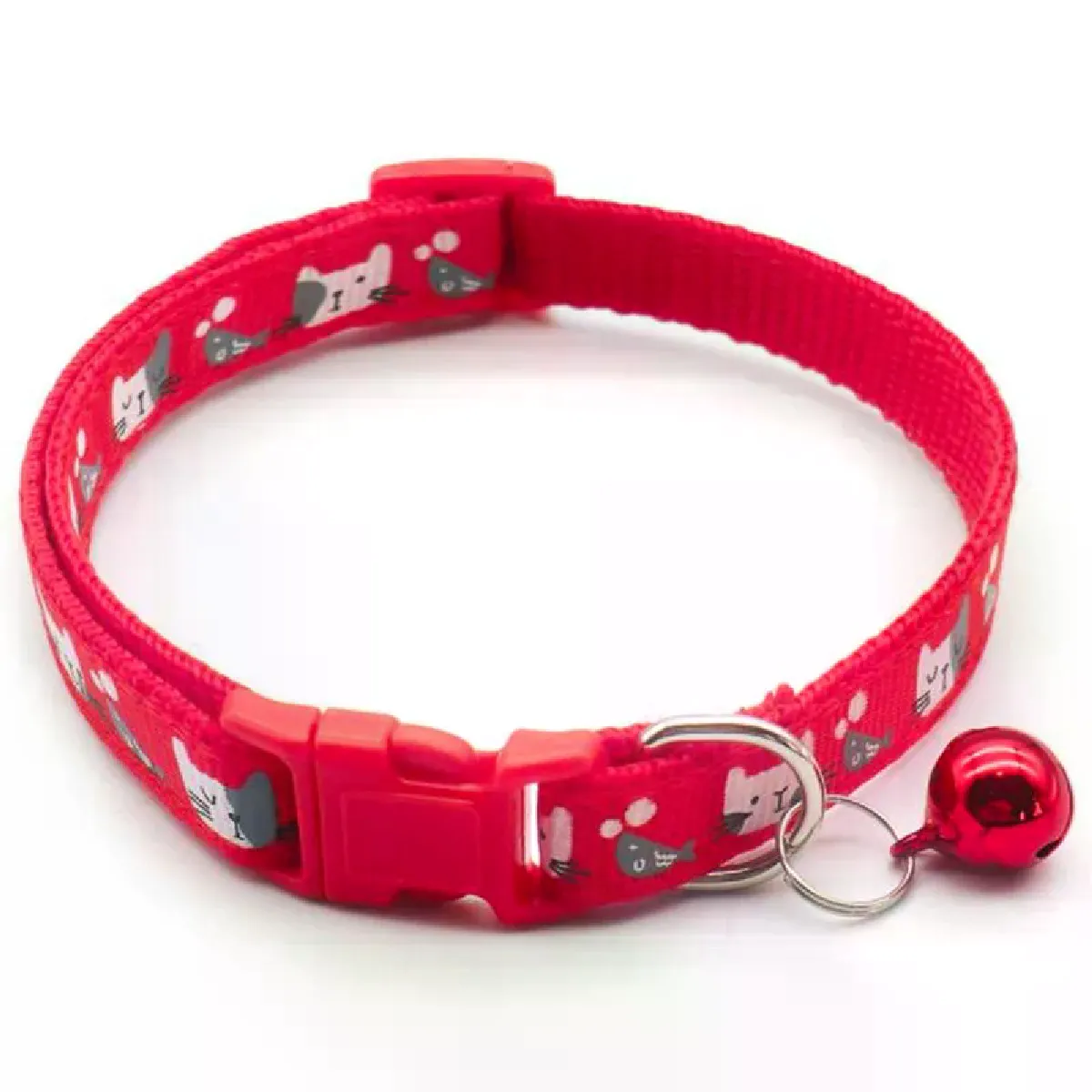 Comparer les prix de Collier pour chat tendance, motif animal coloré, jolie cloche, réglable, accessoire pour chat~00032