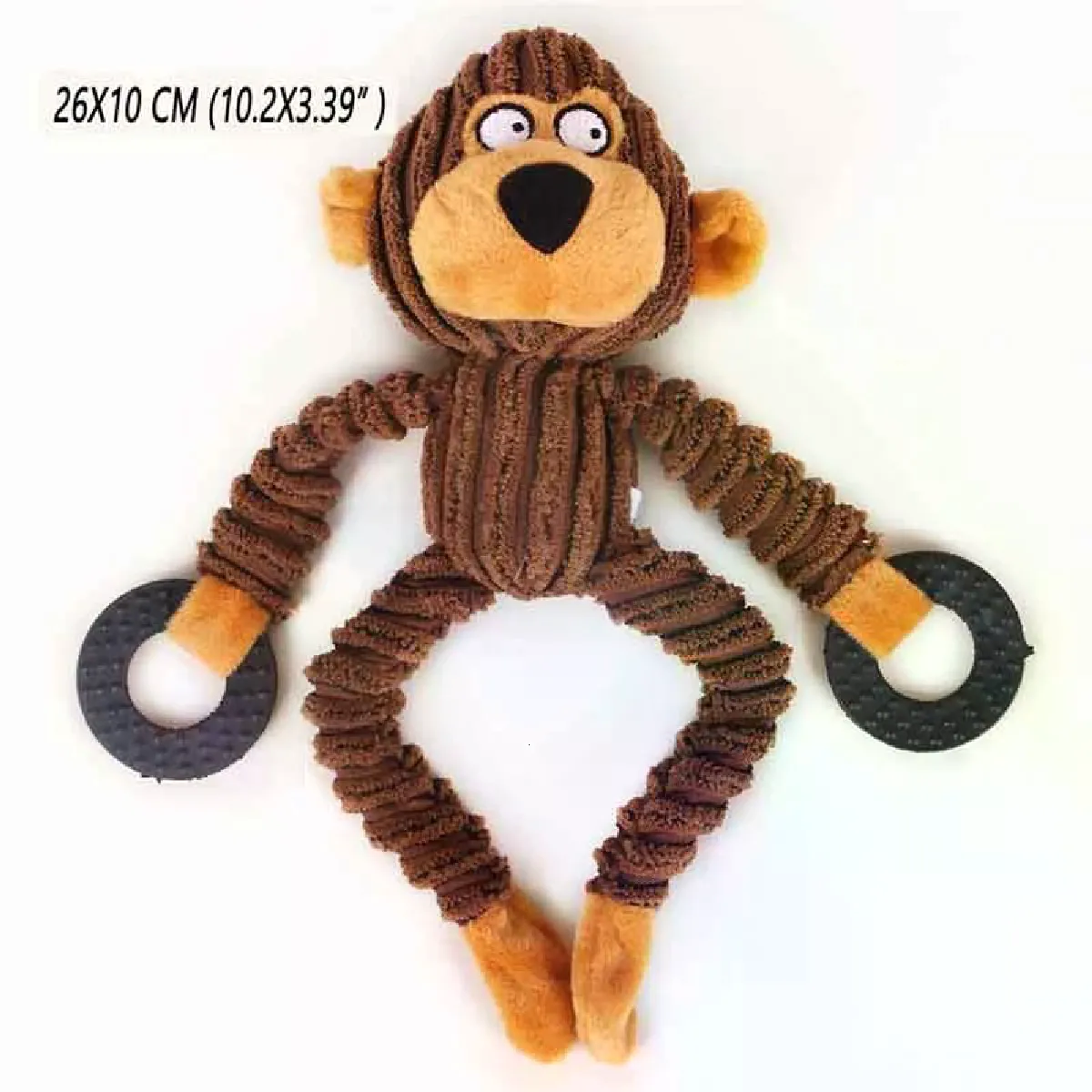 Comparer les prix de Grands jouets pour chiens pour le nettoyage des dents des chiens, jouets géants pour chiens, gros jouets à mâcher pour chiens, jouets mignons en forme de loup, animaux en peluche couineurs~03283