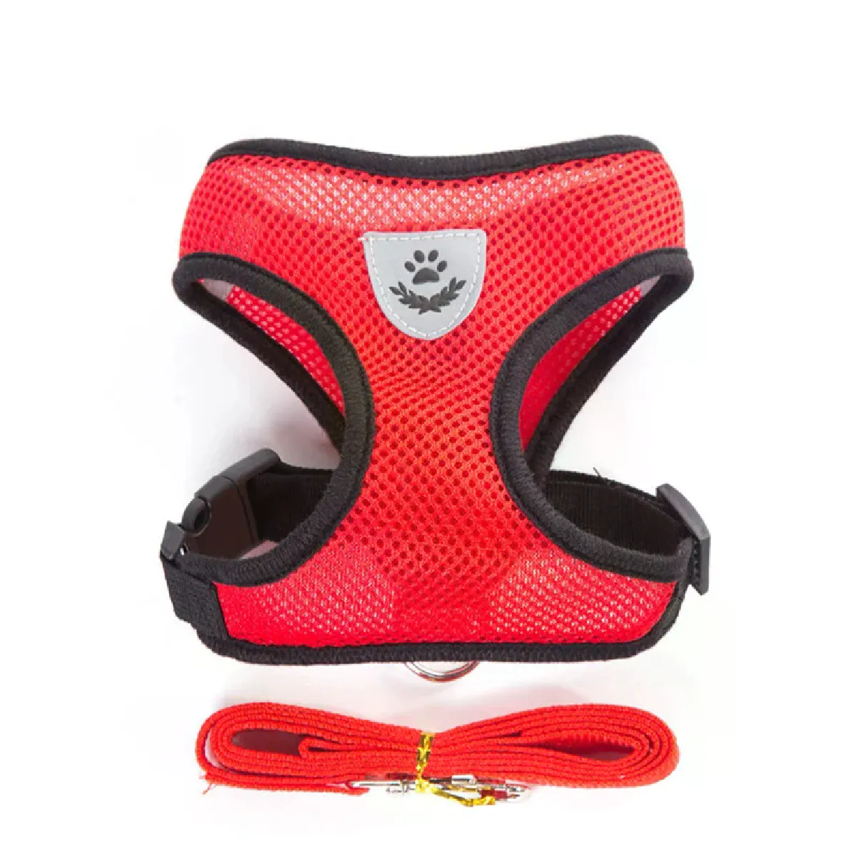 Comparer les prix de Ensemble harnais et laisse pour chat en maille polyester, collier respirant pour chaton, chihuahua, carlin, pour petits chiens, sangle de poitrine, accessoires pour animaux de compagnie~00698