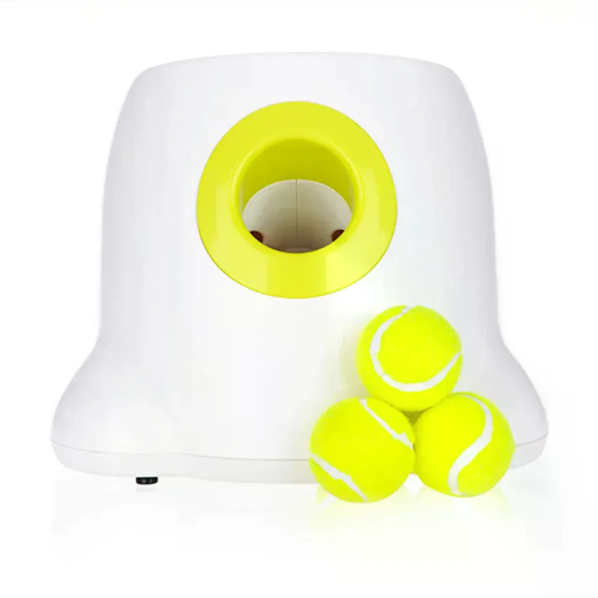Meilleurs prix pour Lanceur de tennis automatique pour chiens, jouet pour lancer des balles, section de 3/6/9 m, avec 3 balles pour dressage canin.~02014