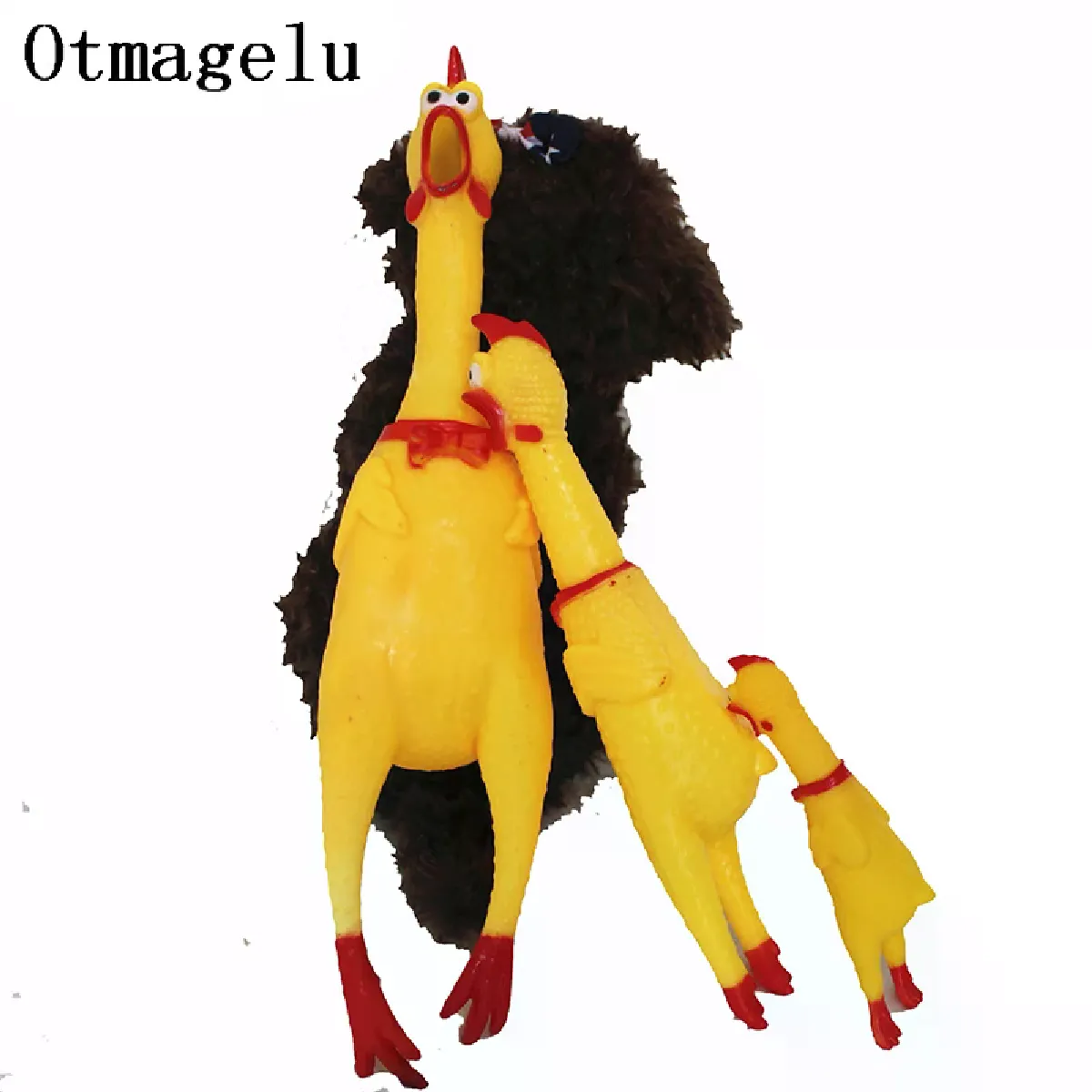 Meilleurs prix pour Jouet interactif à mâcher pour chien, amusant et mignon, motif poulet hurlant, nettoyage des dents, petit animal de compagnie~03966