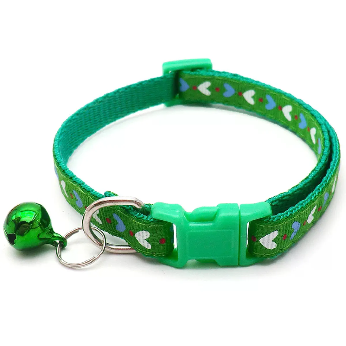 Meilleurs prix pour Collier pour chat, imprimé dessin animé coloré, collier pour chiot avec cloches, collier réglable en nylon avec boucle, accessoires pour animaux de compagnie~01531