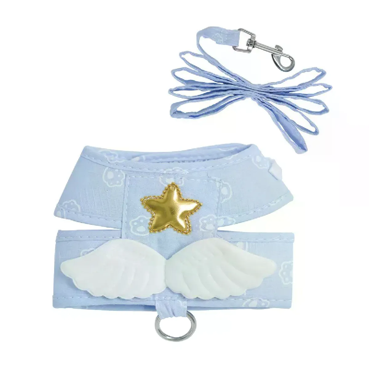 Meilleurs prix pour Harnais pour chien et chat, collier, laisse, accessoires pour animaux de compagnie, gilet à ailes d'ange Kawaii, harnais pour chiens et chats, fournitures personnalisées~00858