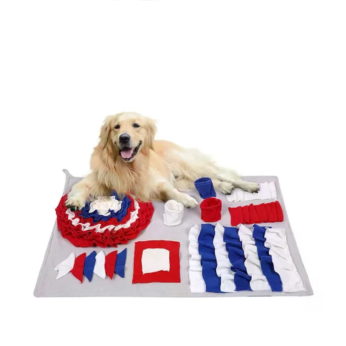 Meilleurs prix pour Tapis à renifler pour chien, jouet pour apprendre à renifler, bol à manger lentement, distributeur de nourriture, tapis lavable pour chien~02678