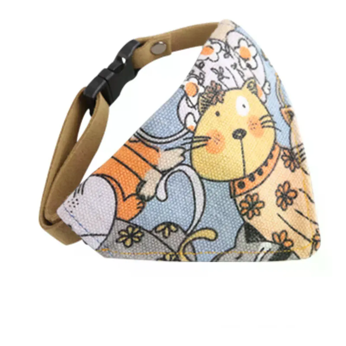 Meilleurs prix pour Collier réglable avec foulard pour chats et chiens, collier triangulaire avec foulard et coquillages pour chats et chats~00983