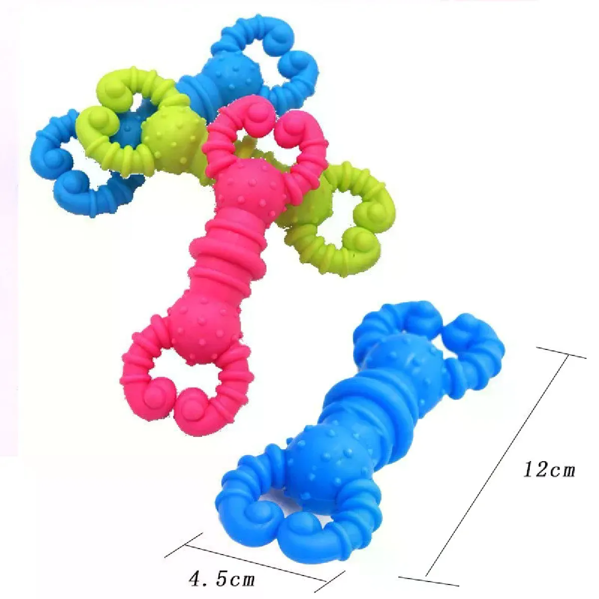 Meilleurs prix pour 1 jouet pour chien en TPR résistant aux morsures, à mâcher, bâton de nettoyage des dents molaires pour chiots, jouet interactif en forme d'ours en peluche, balle de dressage pour chiens, fournitures pour animaux de compagnie~02326