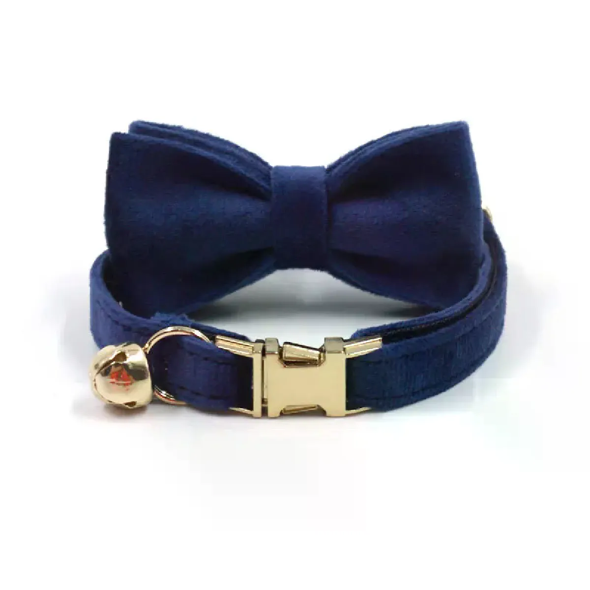 Meilleurs prix pour Collier personnalisé en velours pour chat, gravure d'identification, étiquette nominative, collier pour chat, chiot, chaton, nœud papillon avec cloche, collier personnalisé pour petit chien~01935