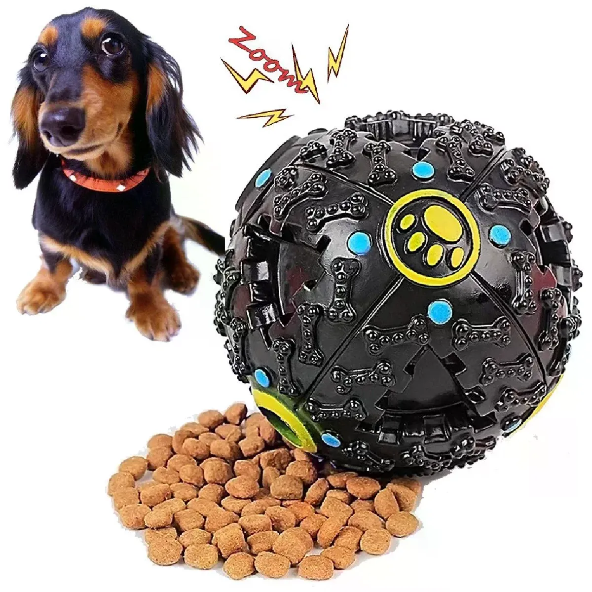Comparer les prix de Boule couinante ronde de couleur bonbon pour animaux de compagnie, jouet sonore pour chien~03624