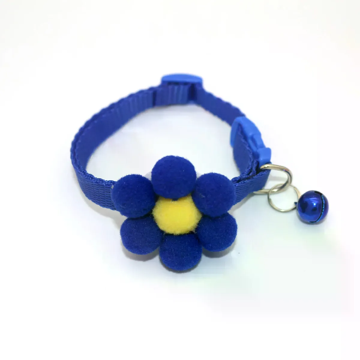 Collier pour chat réglable avec nœud papillon et bouton de sécurité floral, accessoire pour animaux de compagnie, cadeau pour chiot et chat~00602
