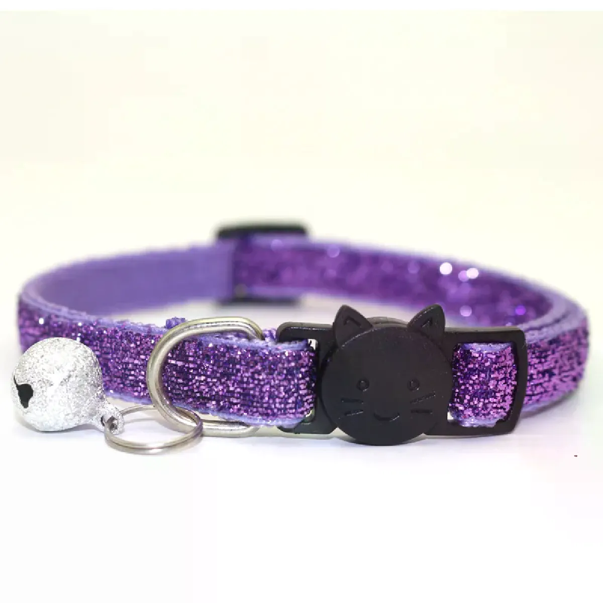 Collier pour chat 2022, couleurs réfléchissantes, anneau d'étanchéité détachable, clochette, produits pour animaux de compagnie, sécurité, flexible, réglable avec matériau souple~01785