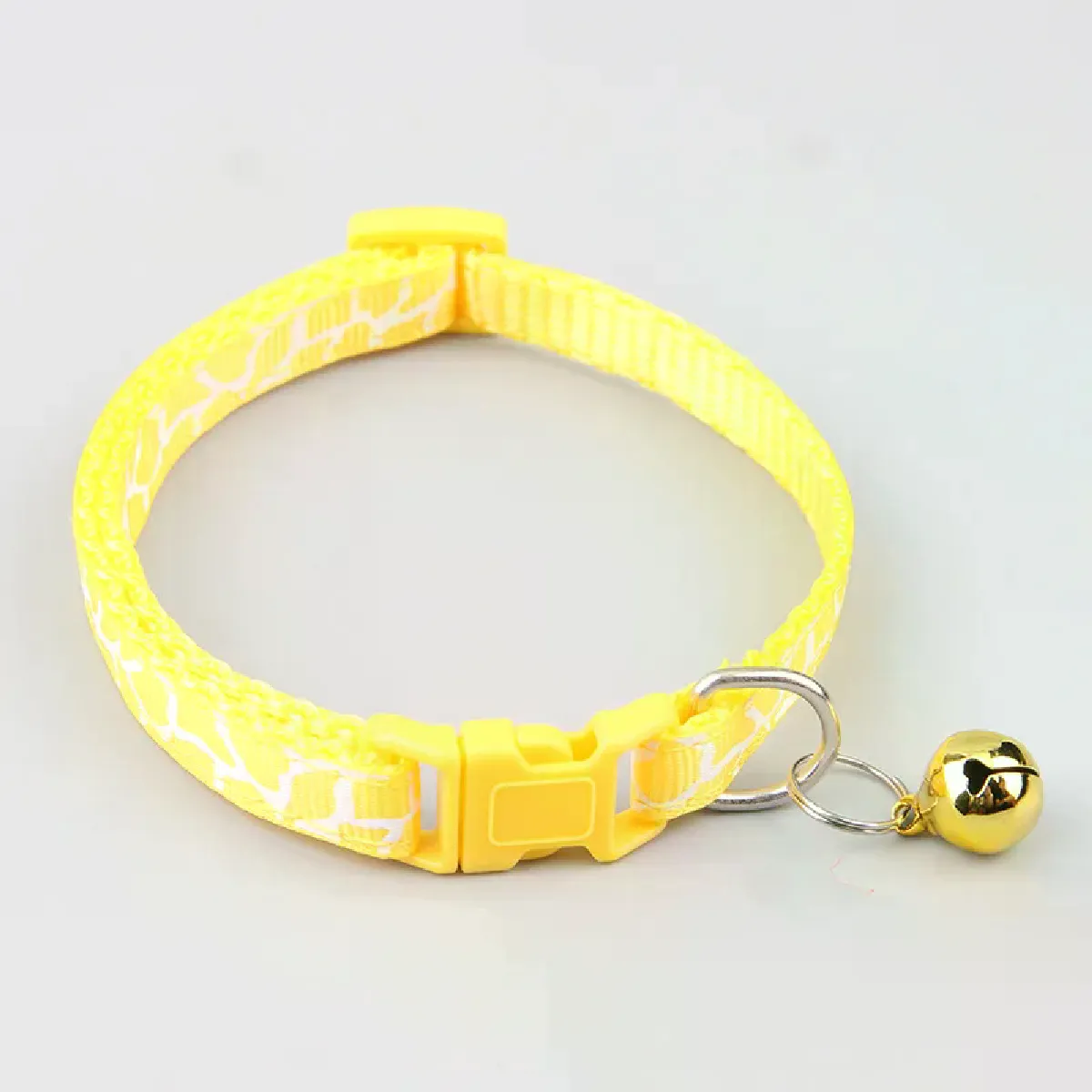 Comparer les prix de Collier pour chat, imprimé dessin animé coloré, collier pour chiot avec cloches, collier réglable en nylon avec boucle, accessoires pour animaux de compagnie~01527