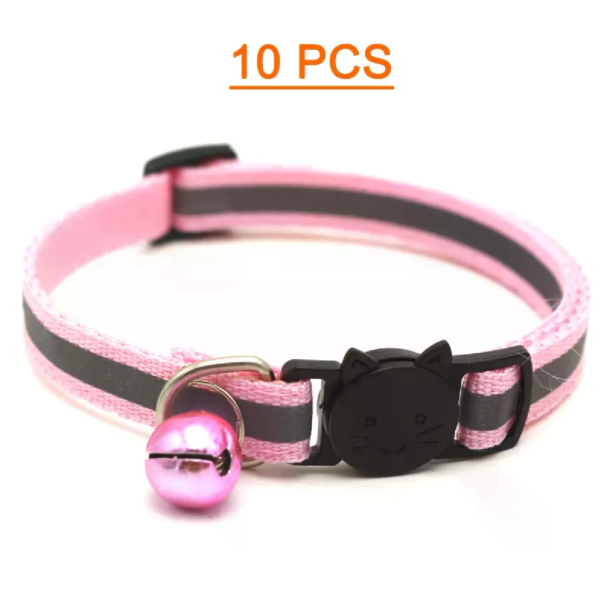 Meilleurs prix pour Lot de 10 colliers pour chat en gros avec clochette réglable pour chiot, chaton, livraison directe~00764