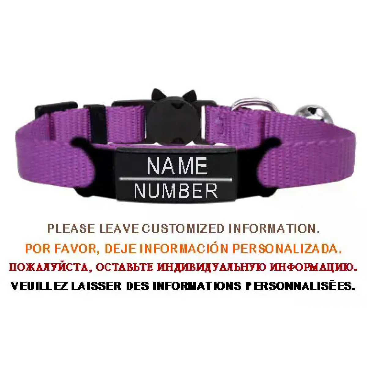 Meilleurs prix pour Collier de chat personnalisé avec gravure de clochette et sécurité détachable pour petits chiens, en nylon, réglable pour chiots et chatons~00107